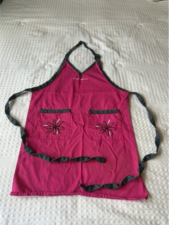 Other - Authentic American Girl Place Child Size Apron Pink Black Y2K Baking